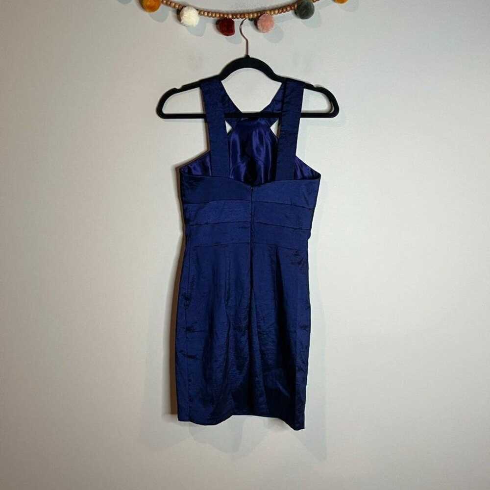 Cache Y2K navy blue high neck bodycon dress - image 3