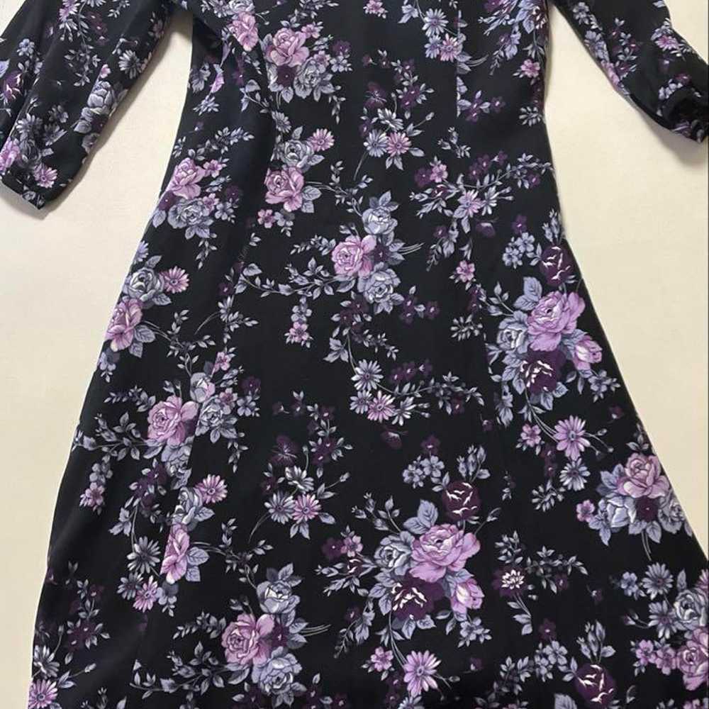 Floral patterned three-quarter sleeve dress, size… - image 6