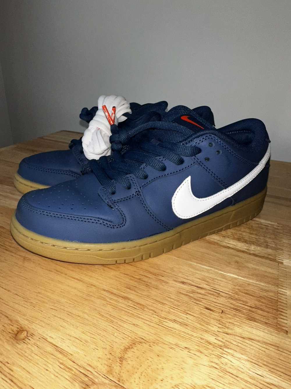 Nike Nike Sb Dunk Low Navy White Size 9 - image 1