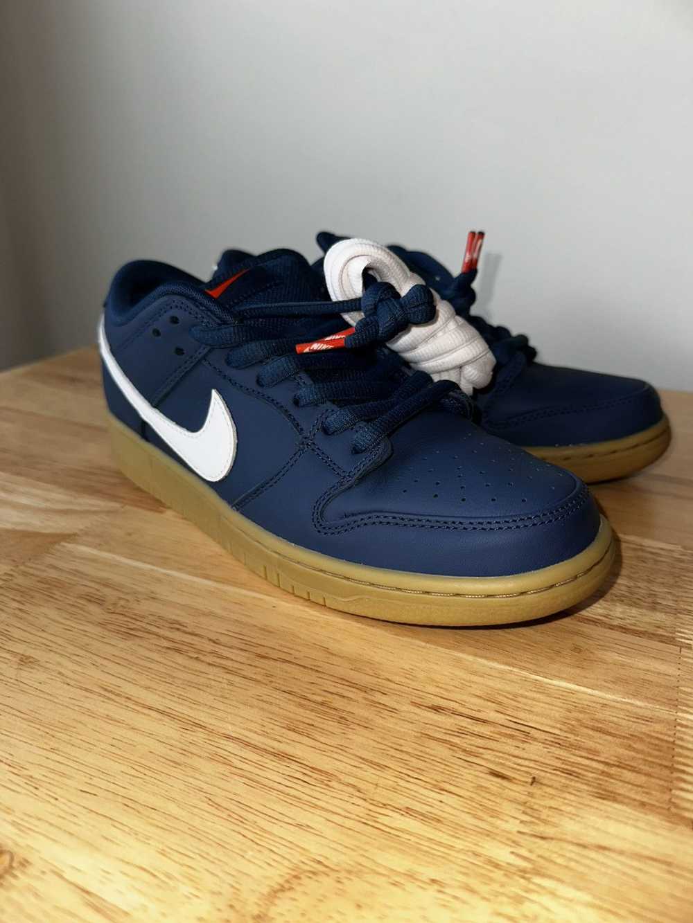 Nike Nike Sb Dunk Low Navy White Size 9 - image 4