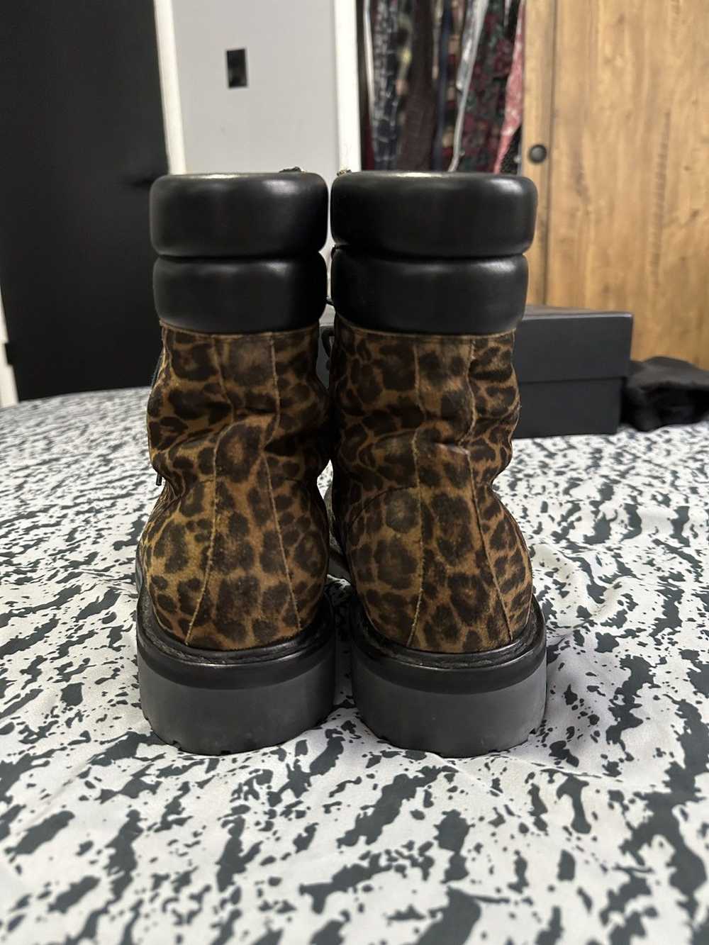 Saint Laurent Paris FW15 Leopard Trekker 25 boots - image 4