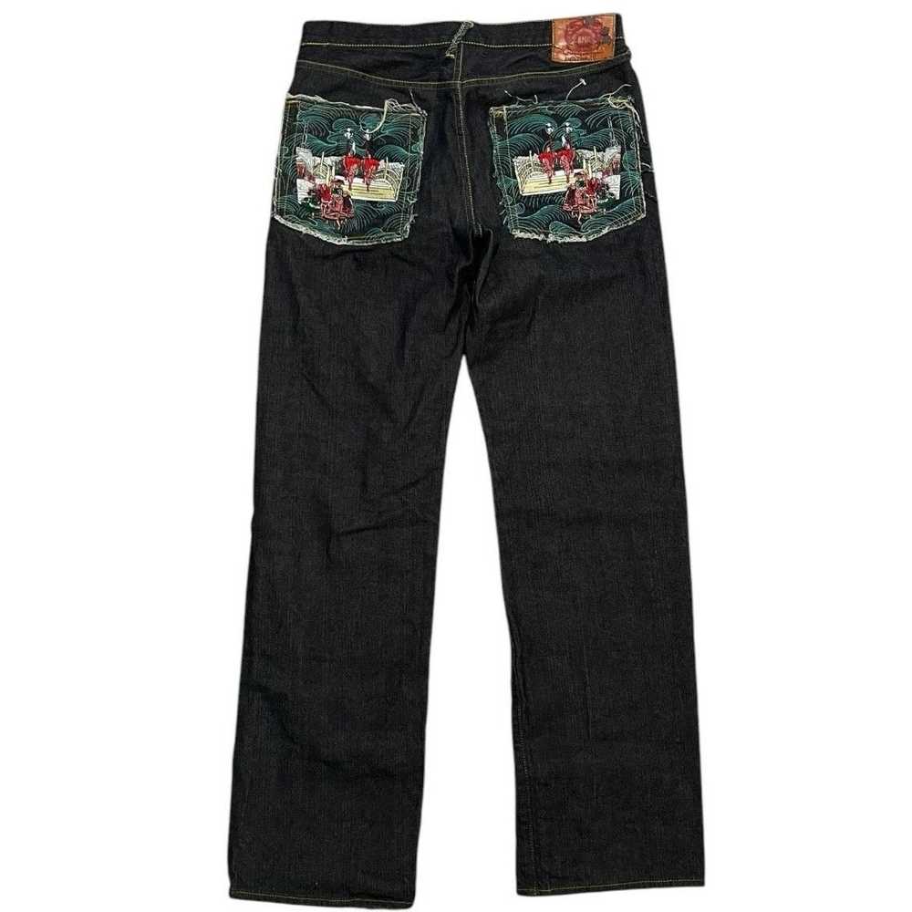 Red Monkey Company RMC Jeans Wave & Village Embro… - image 1