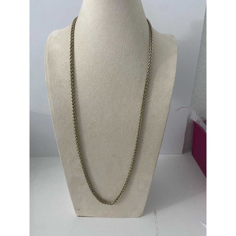 Generic Vintage Ann Taylor long wheat chain neckl… - image 1