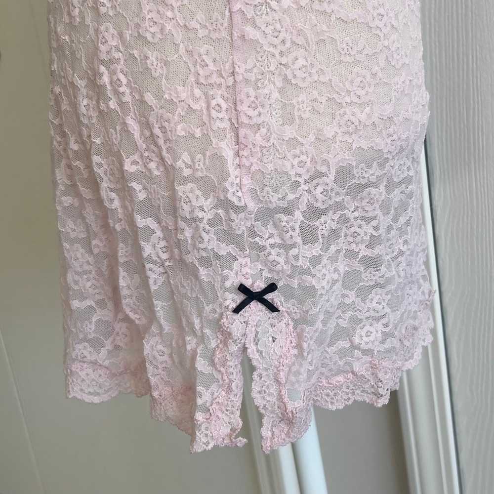 Victoria's Secret coquette baby pink lace slip dr… - image 3