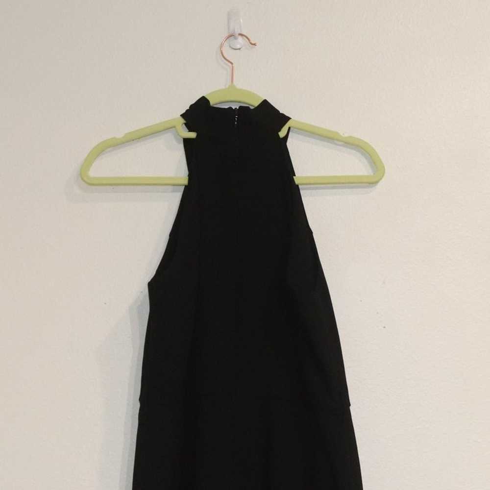 River Island Black Midi Halter Dress Sz 8 - image 5