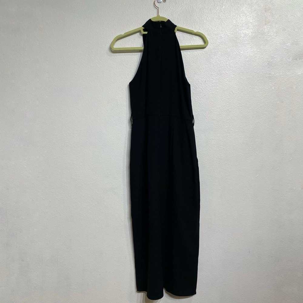 River Island Black Midi Halter Dress Sz 8 - image 6