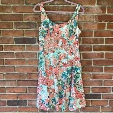 Dressbarn Bright Floral Sleeveless Dress 10