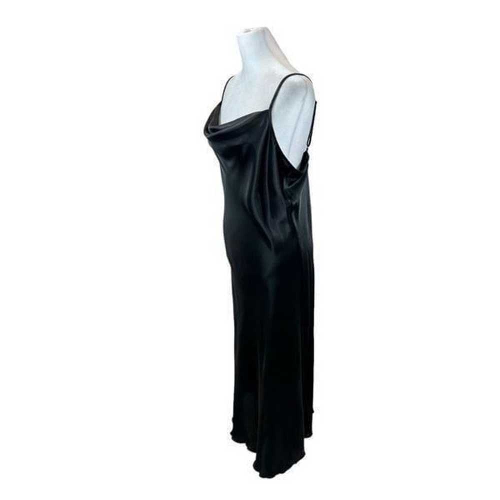 Ladies Bebe Brabd Black Satin Cowl Neck Midi Leng… - image 1