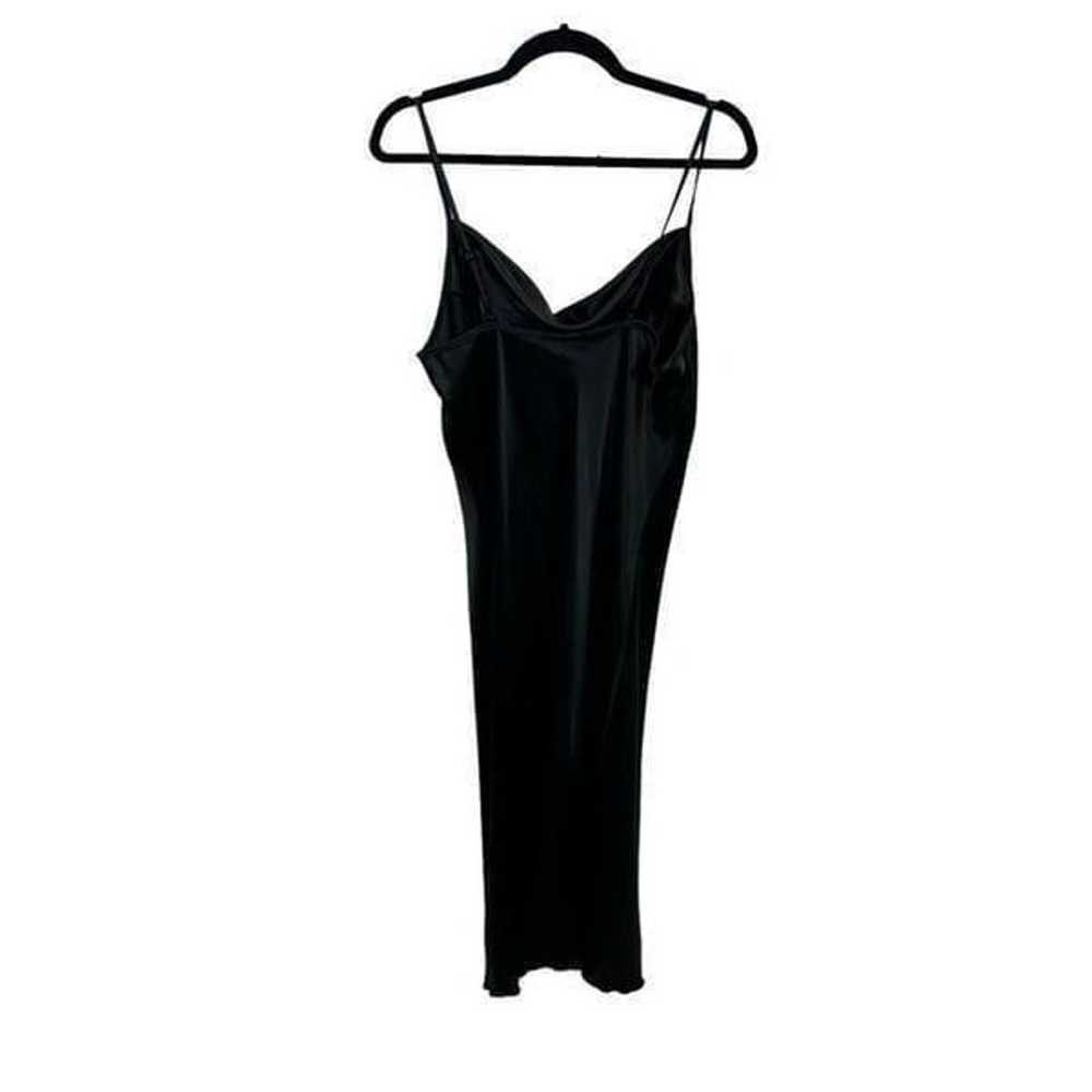 Ladies Bebe Brabd Black Satin Cowl Neck Midi Leng… - image 4