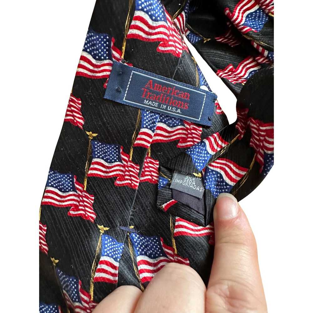 Vintage Set of Four American Themed Neckties - image 3