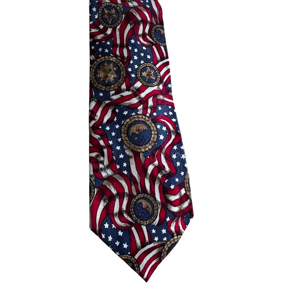 Vintage Set of Four American Themed Neckties - image 4