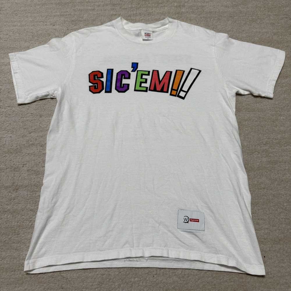 Supreme Supreme x WTAPS Sic'em T-shirt 2021 White… - image 1