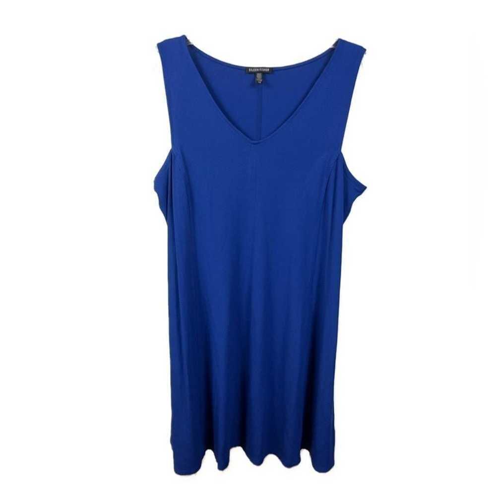 Eileen Fisher Royal Blue Stretch Jersey Sleeveles… - image 1