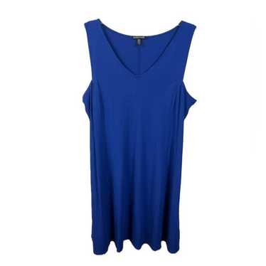 Eileen Fisher Royal Blue Stretch Jersey Sleeveles… - image 1