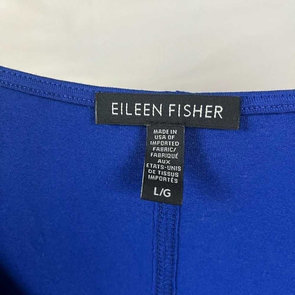 Eileen Fisher Royal Blue Stretch Jersey Sleeveles… - image 5