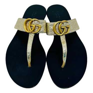 Gucci Double G leather sandal