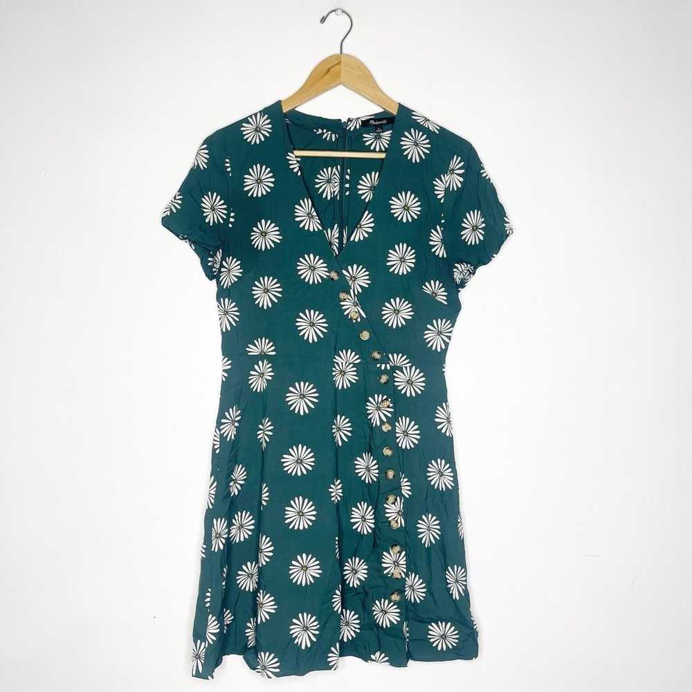 Madewell Button Faux Wrap Dress in Daisy Size 6 - image 2