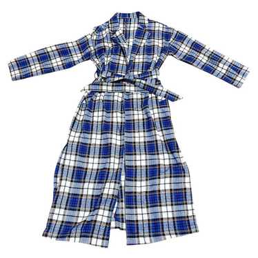 Deux Amour Blue and White Checkered Long Shirt Dre