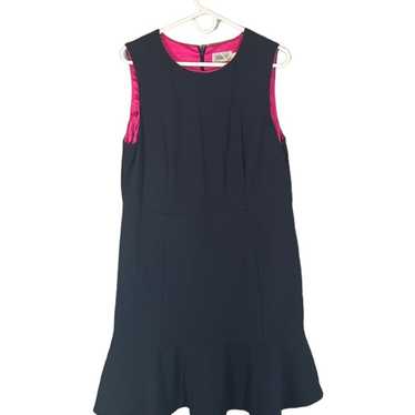 Eliza J Navy Blue Sleeveless Lined Classic A-Line 