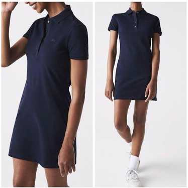 Lacoste Navy Polo Dress Short Sleeve Dress