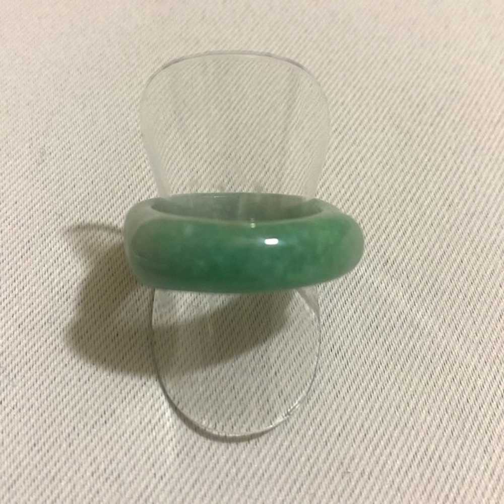 Vintage Heirloom Quality Natural Green Jade Stone… - image 2