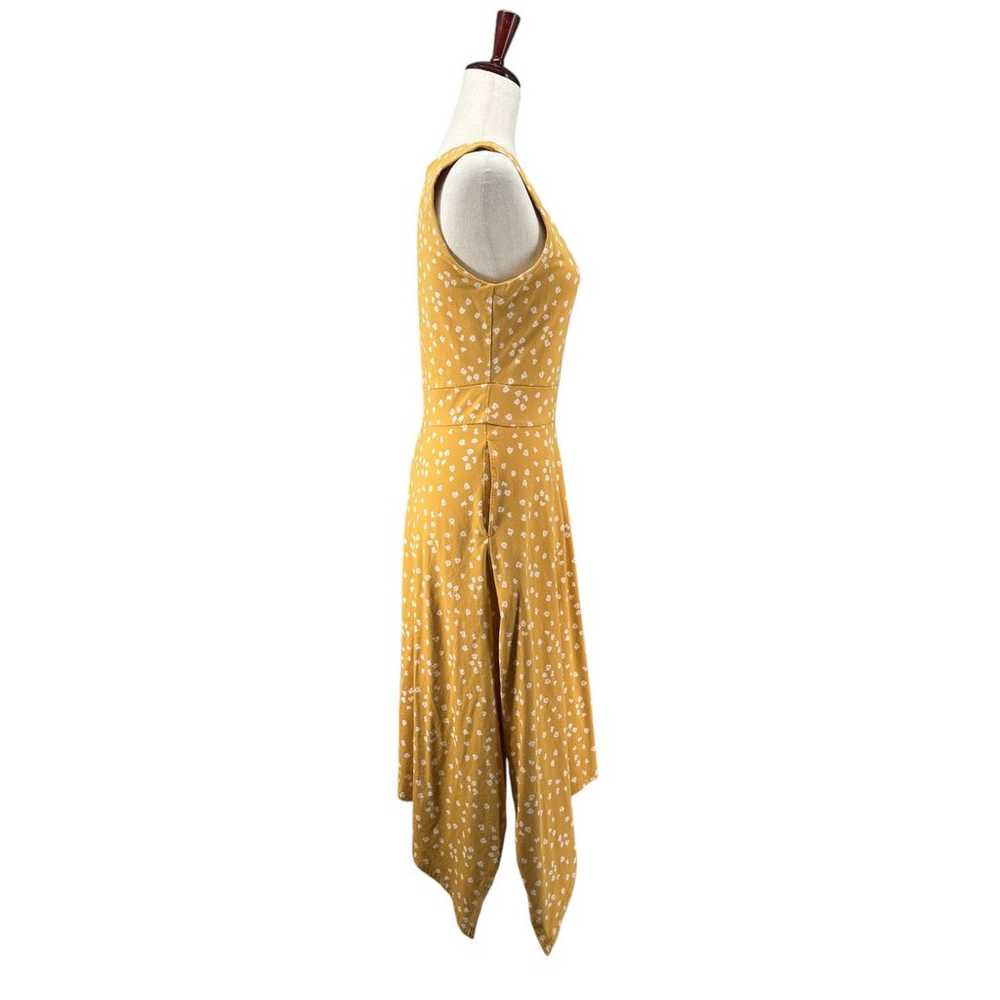 Pact Organic Mustard Blooms Fit Flare Handkerchie… - image 2