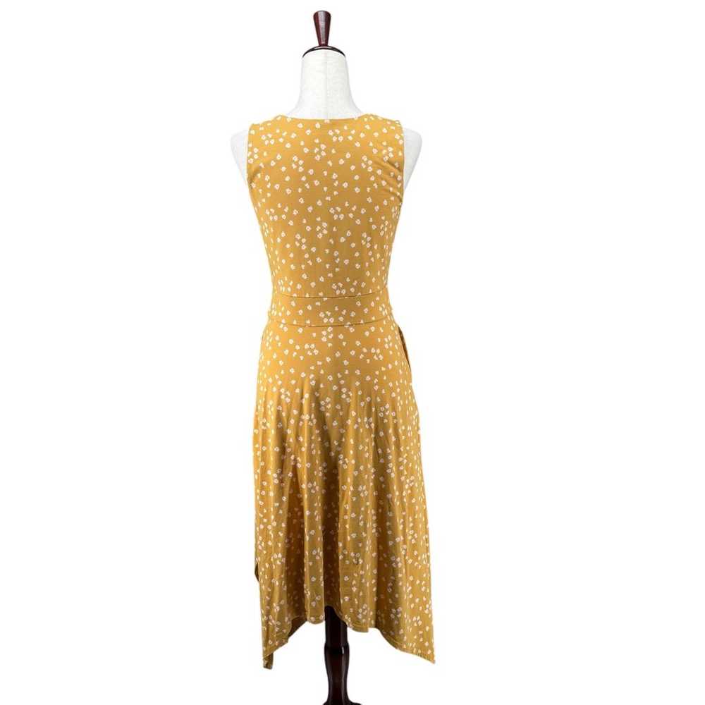 Pact Organic Mustard Blooms Fit Flare Handkerchie… - image 3