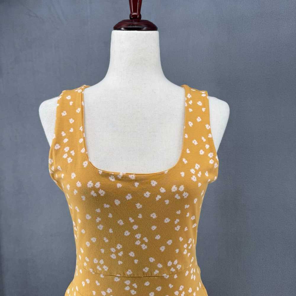 Pact Organic Mustard Blooms Fit Flare Handkerchie… - image 5