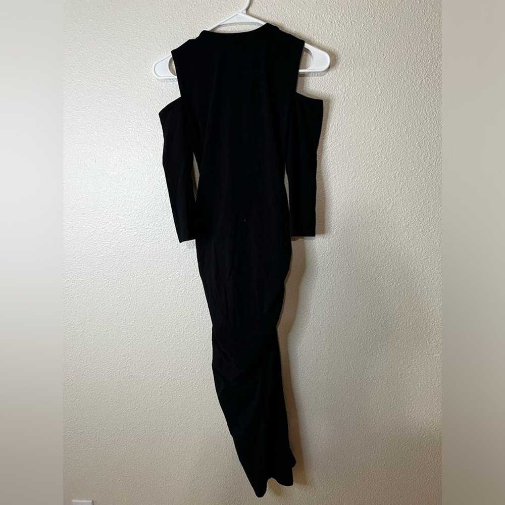 Micheal Stars black cold shoulder long sleeve str… - image 6