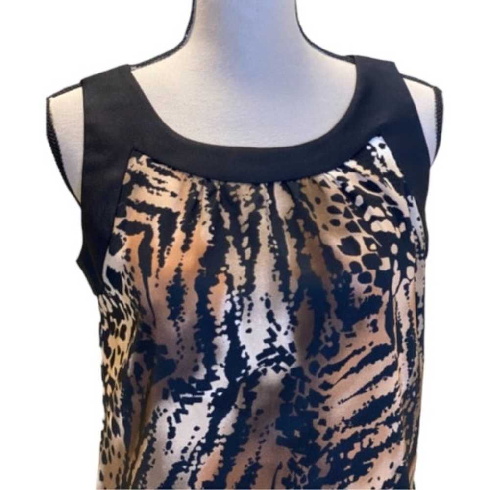 AB Studio Tiger Print Pocket Dress - Size 10 - image 2