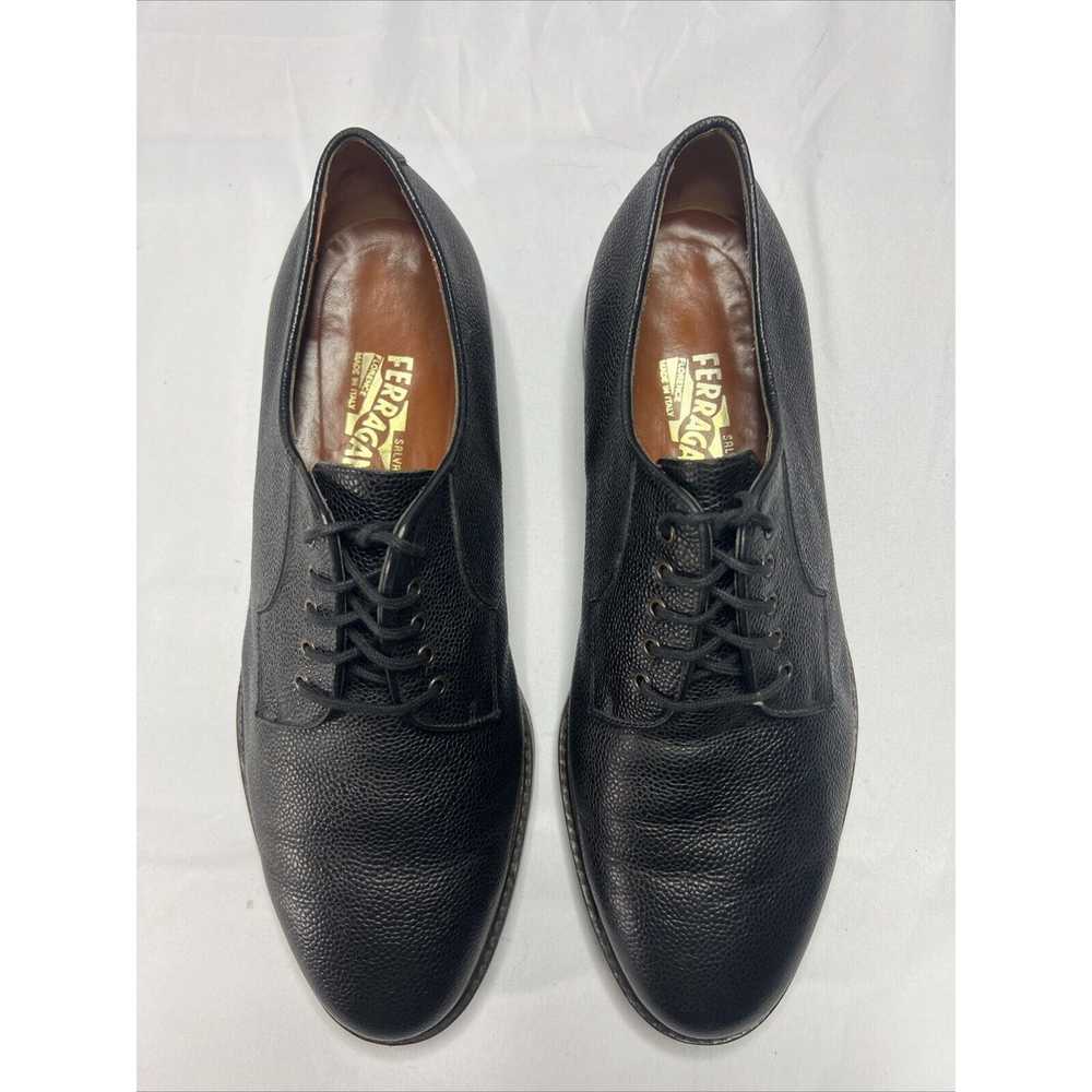 EUC Salvatore Ferragamo Black Leather Men's Shoes… - image 3