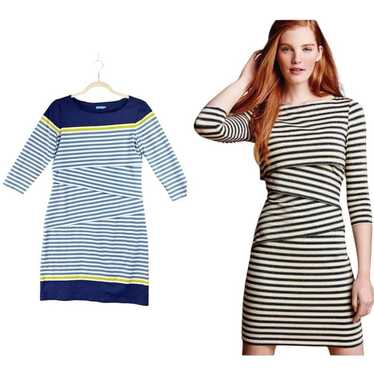 J McLaughlin Nicola Tiered Dress Blue White Strip… - image 1