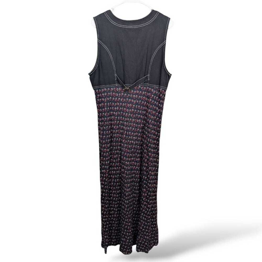 Vintage Carole Little Maxi dress 12 sleeveless st… - image 2