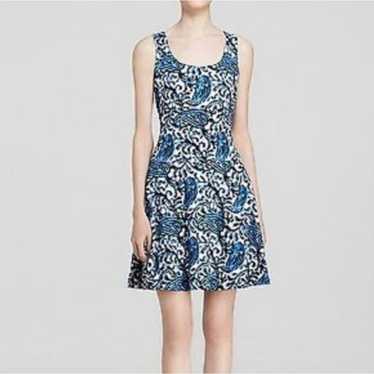 MICHAEL Michael Kors Blue Paisley A-Line Dress Si… - image 1