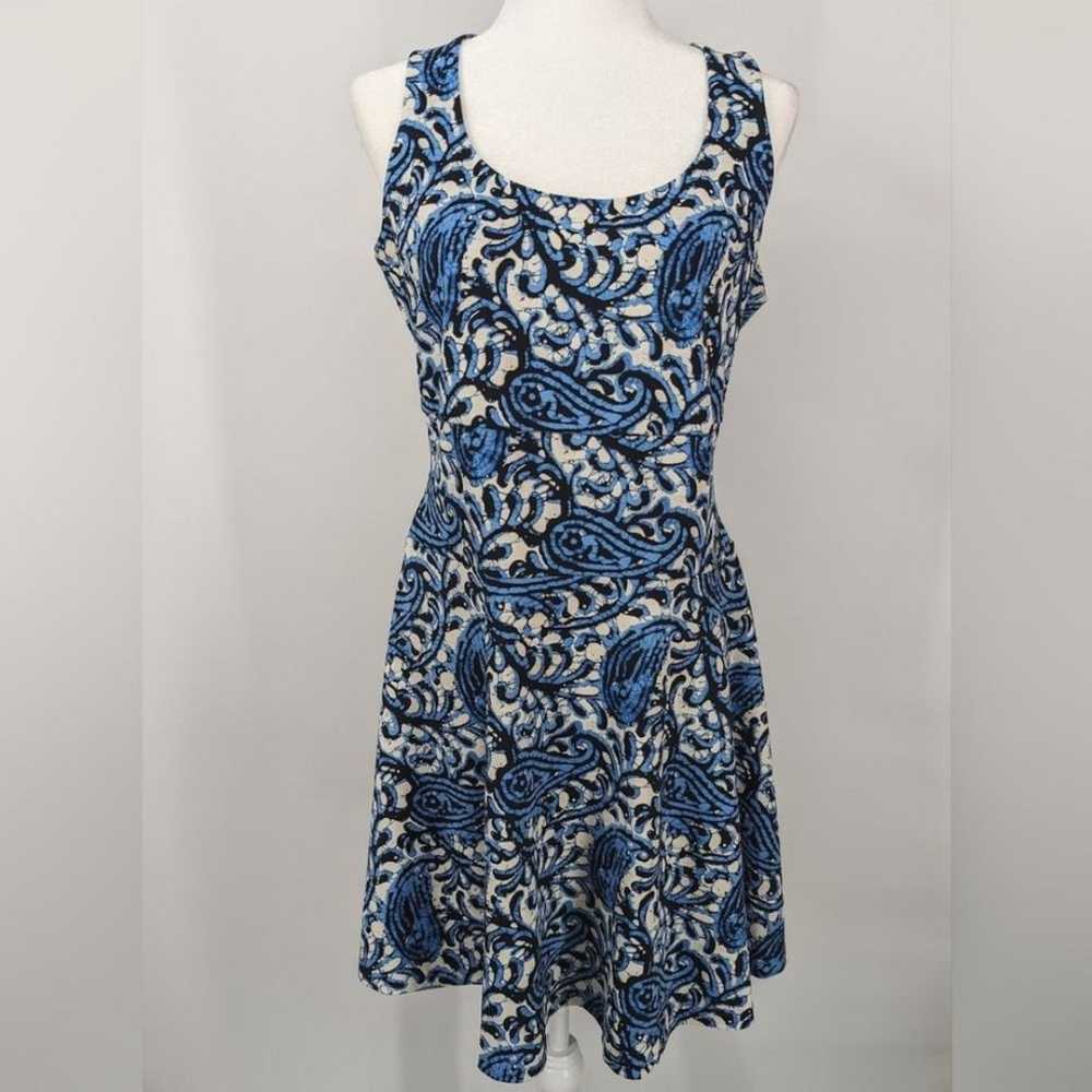 MICHAEL Michael Kors Blue Paisley A-Line Dress Si… - image 2