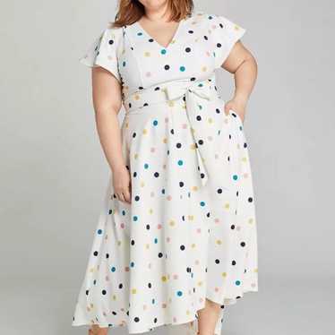 Lane Bryant Polka Dot Maxi Dress