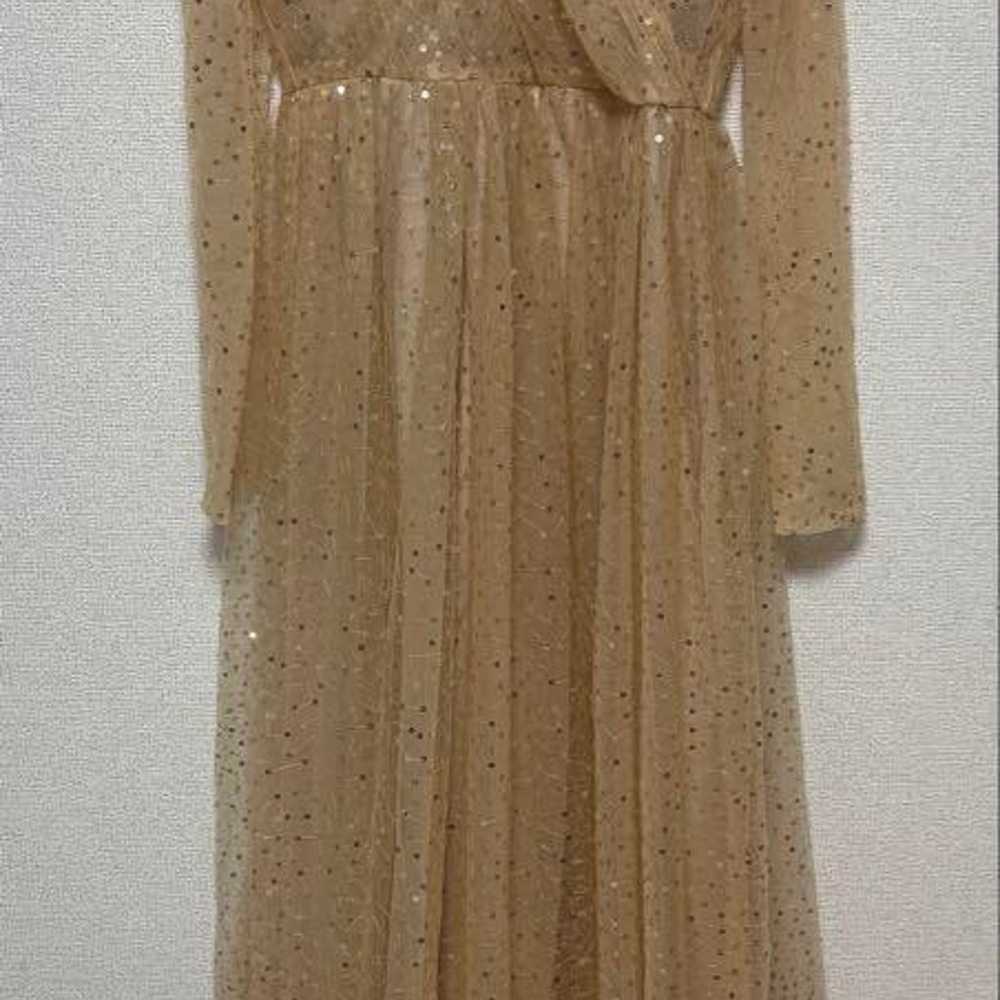 Beige sequin party dress, second party dress. - image 1