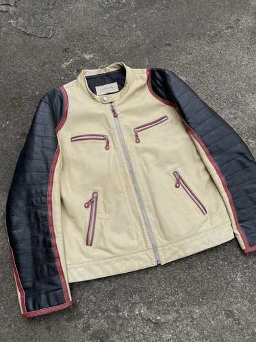 Leather Jacket × Racing × Vintage Racing Rare Gen… - image 1