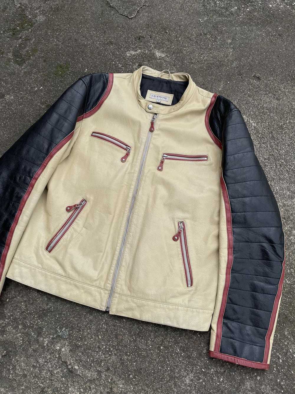 Leather Jacket × Racing × Vintage Racing Rare Gen… - image 2