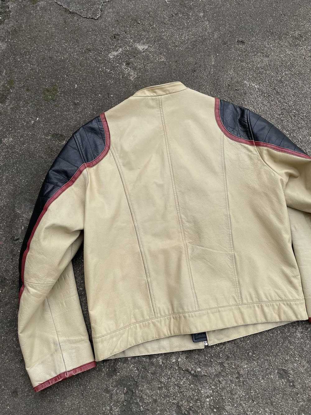 Leather Jacket × Racing × Vintage Racing Rare Gen… - image 7