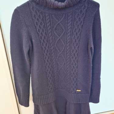 Burberry Blue Label Navy Cable Knit Dress