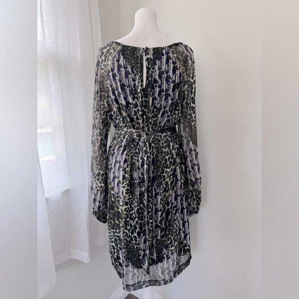 Vintage Y2K Ice Leopard Print Beaded Dress - image 5