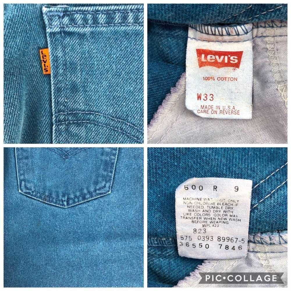 Levi's × Vintage Levis 550 jorts teal denim jean … - image 4