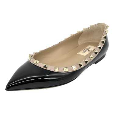 Valentino Garavani Rockstud patent leather ballet 