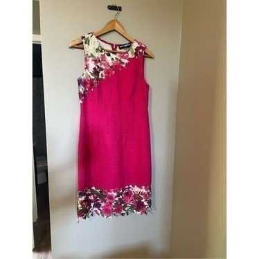 Karl Lagerfeld Women’s Size 6 Sheath Dress Pink F… - image 1