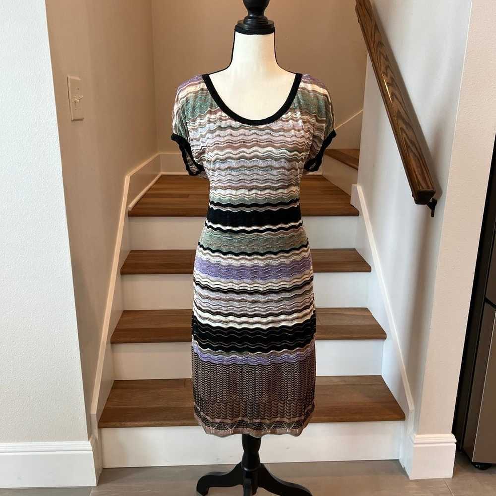 M MISSONI STRIPE DRESS SIZE 8 - image 1