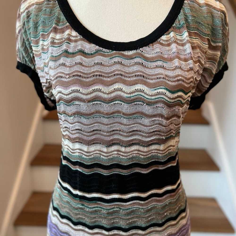 M MISSONI STRIPE DRESS SIZE 8 - image 2