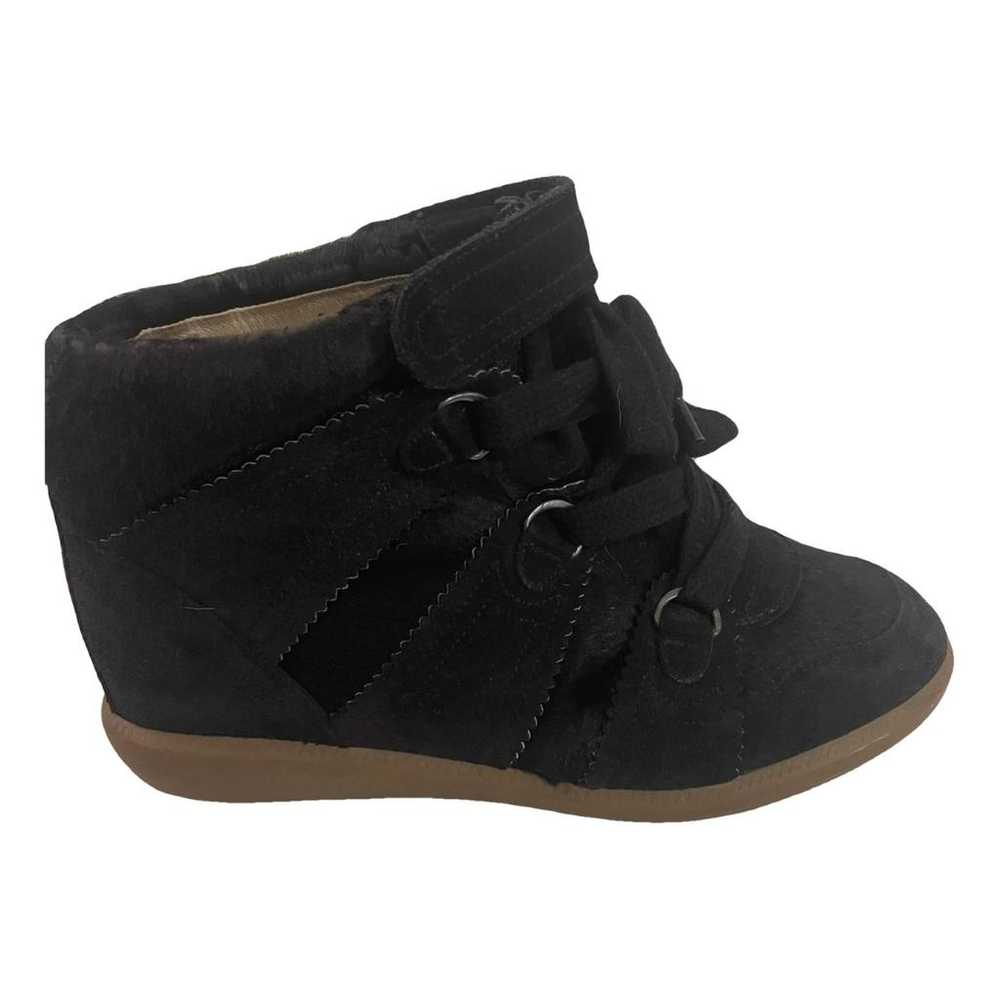 Isabel Marant Bobby pony-style calfskin trainers - image 1