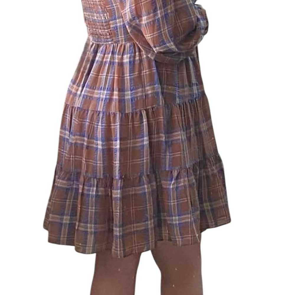 Giannibini Lyla Maple Plaid Sweatheart Tiered Dre… - image 2