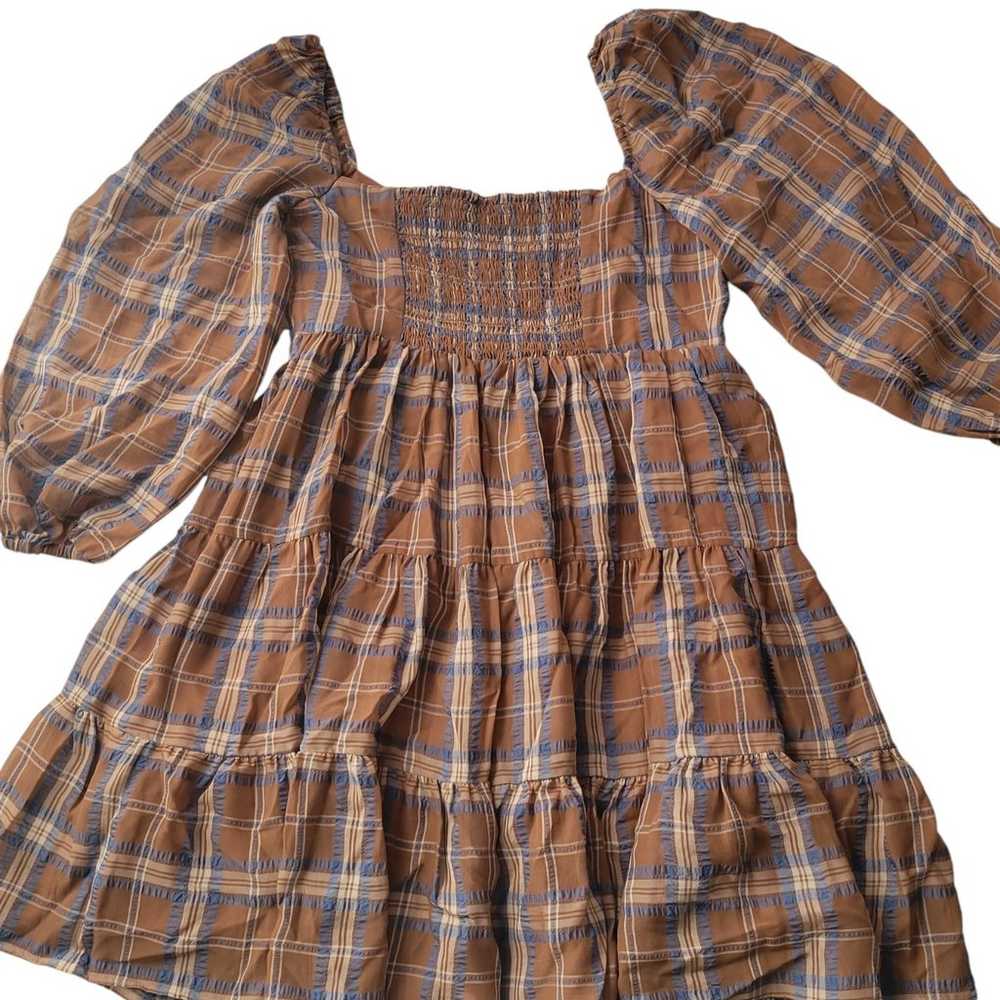 Giannibini Lyla Maple Plaid Sweatheart Tiered Dre… - image 5